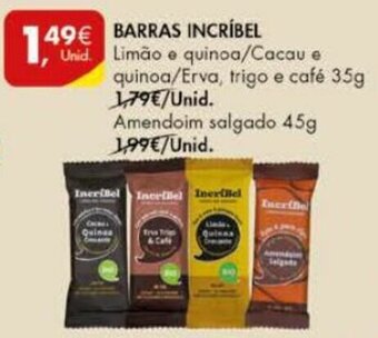 Pingo Doce Barras Incríbel 35g promoção