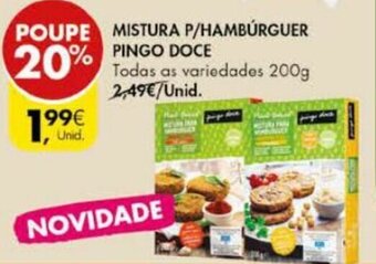 Pingo Doce Mistura P/Hambúrguer Pingo Doce 200g promoção