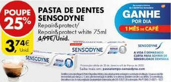 Pingo Doce Pasta de Dentes Sensodyne 75ml promoção