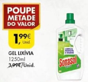 Pingo Doce Gel Lixívia Sonasol 1250ml promoção