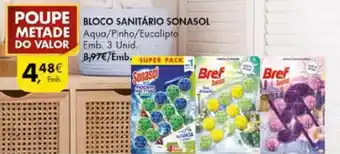 Pingo Doce Bloco Sanitário Sonasol 3 unid promoção
