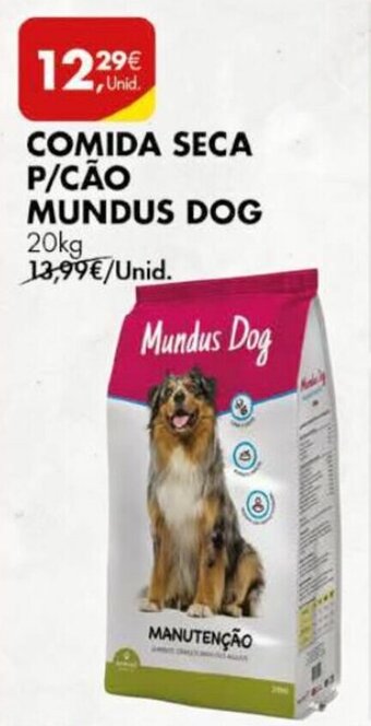 Pingo Doce Comida Seca P/Cão Mundus Dog 20kg promoção