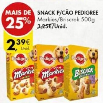 Pingo Doce Snack P/Cão Pedigree 500g promoção