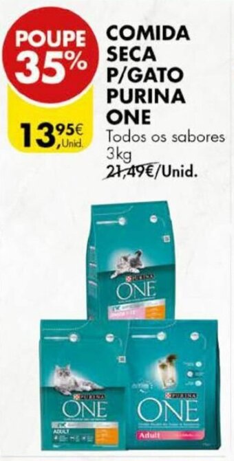 Pingo Doce Comida Seca P/Gato Purina One 3kg promoção