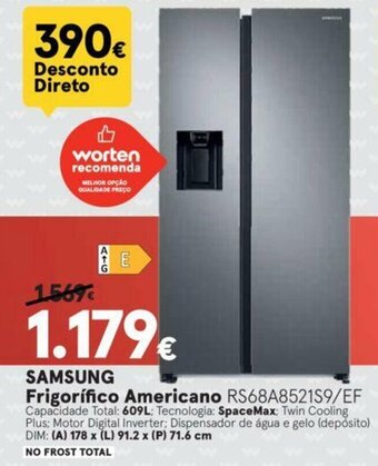 Worten Samsung Frigorífico Americano promoção