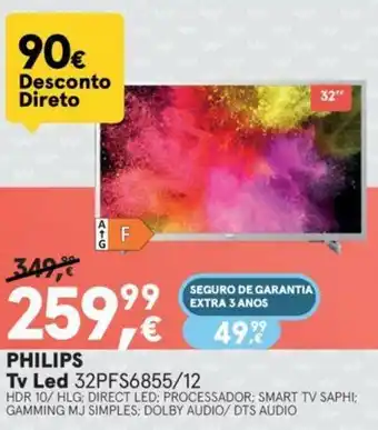 Worten Philips TV LED 32" promoção