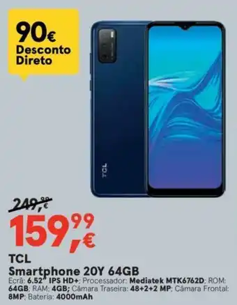 Worten TCL Smartphone 20Y 64GB promoção