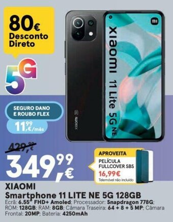 Worten Xiaomi Smartphone 11 Lite 5G 128GB promoção