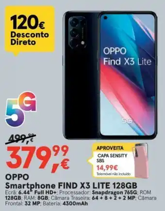 Worten Oppo Smartphone Find X3 Lite 128GB promoção