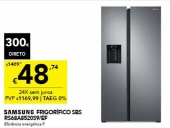 Radio Popular Samsung Frigorífico SBS RS68A8520S9/EF promoção