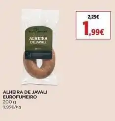 Supercor Eurofumeiro - alheira de javali promoção