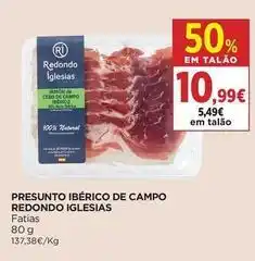 Supercor Presunto iberico de campo redondo promoção