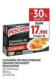 Supercor Pescanova - camarão de moçambique grande selvagem promoção
