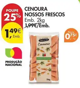 Pingo Doce Nacional - cenoura promoção