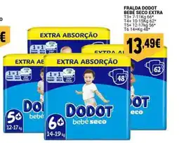 Neomáquina Fralda dodot bebé seco extra promoção