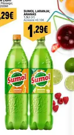 Neomáquina Sumol laranja; ananás promoção