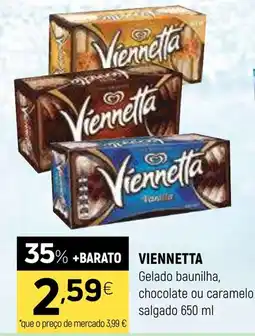 Coviran Viennetta gelado baunilha chocolate ou caramelo salgado promoção