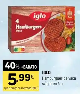 Coviran iglo hamburguer de vaca s/ gluten 4 u. promoção