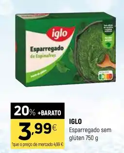 Coviran iglo esparregado sem glúten promoção