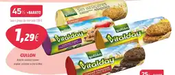 Coviran Gullon bolacha vitalday crocante original, chocolate ou frut & fibra promoção