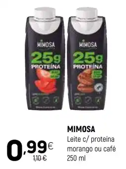 Coviran Mimosa leite c/ proteína morango ou café promoção