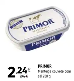 Coviran Primor manteiga couvete com sal promoção