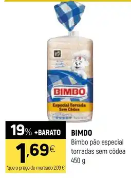 Coviran Bimbo pão especial torradas sem côdea promoção