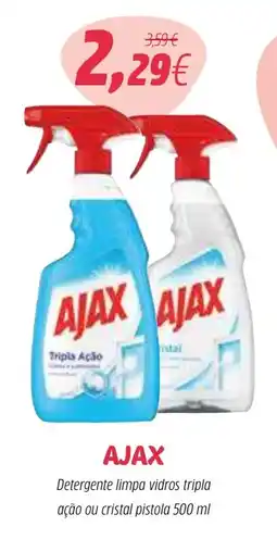 Coviran ajax detergente limpa vidros tripla ação ou cristal pistola promoção