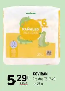 Coviran Coviran fraldas t6 promoção
