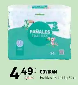 Coviran Fraldas T3 4-9 kg promoção