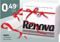 Coviran Renova guardanapos tipo e branco promoção