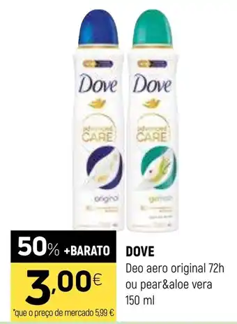 Dove Deo aero original 72h ou pear&aloe vera