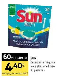 Coviran Sun detergente máquina loiça all in one limão promoção