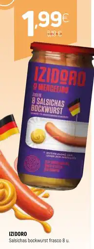 Coviran Izidoro salsichas bockwurst frasco 8 u. promoção