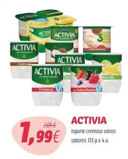 Coviran activia logurte cremoso vários sabores promoção