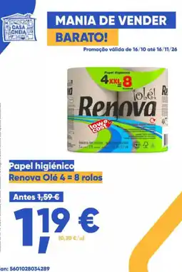 Casa Cheia Papel higiênico Renova Olé promoção