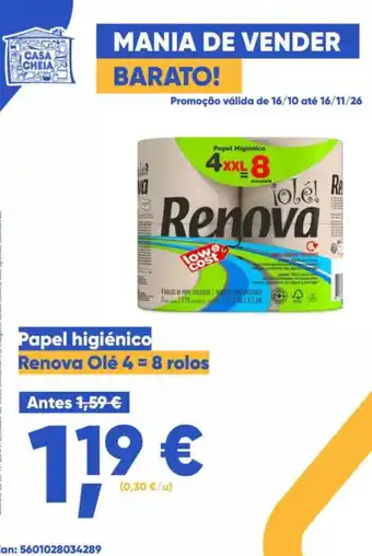 Papel higiênico Renova Olé