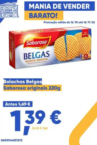 Bolachas belgas saborosa originais