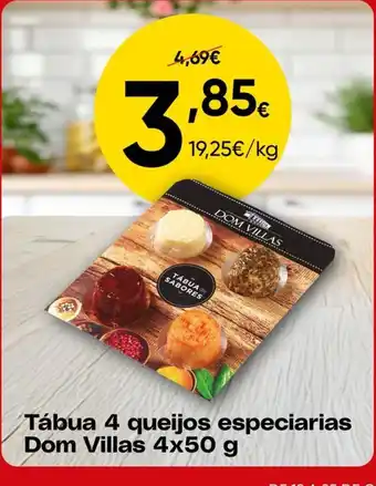 Tábua 4 queijos especiarias Dom Villas