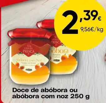 Casa da Prisca doce de abóbora ou abóbora com noz