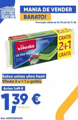 Casa Cheia Salva unhas ultra fresh Vileda promoção