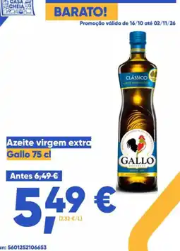 Casa Cheia Azeite virgem extra gallo promoção