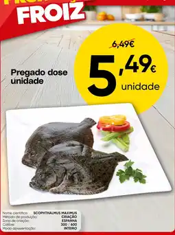 Froiz Pregado dose promoção