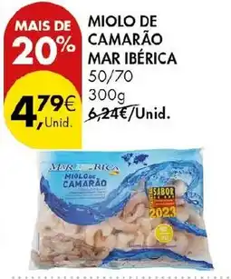 Pingo Doce miolo de camarão mar ibérica promoção