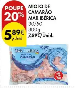 Pingo Doce miolo de camarão mar ibérica promoção
