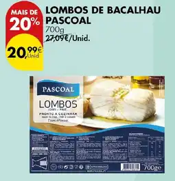 Pingo Doce Lombos de bacalhau pascoal promoção