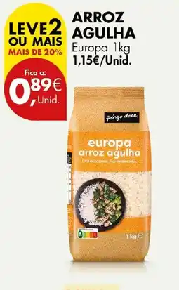 Pingo Doce Arroz agulha europa promoção