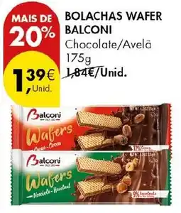 Pingo Doce Balconi wafers chocolate/avelã promoção