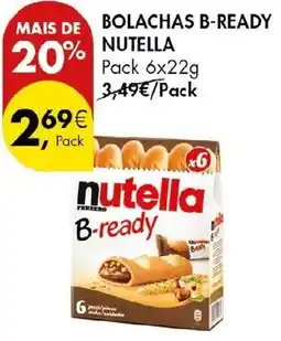 Pingo Doce Bolachas b-ready nutella promoção