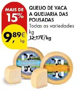 Pingo Doce Queijo de vaca a queijaria das pousadas promoção